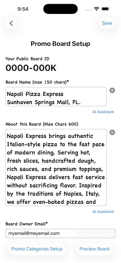 Board8 App Interface Preview