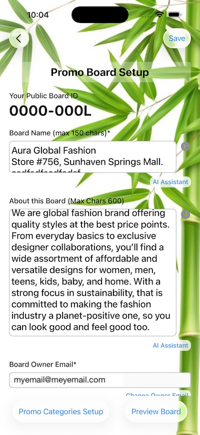 Board8 App Interface Preview